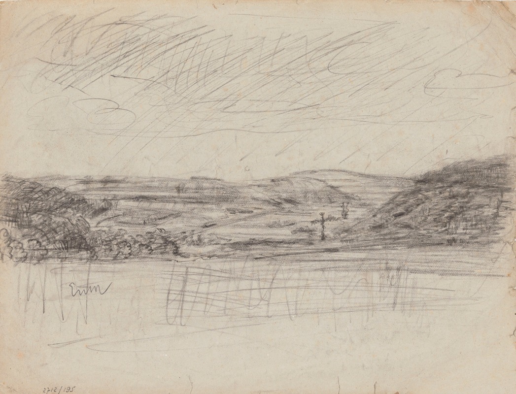 James Ensor - Landscape with a Cross