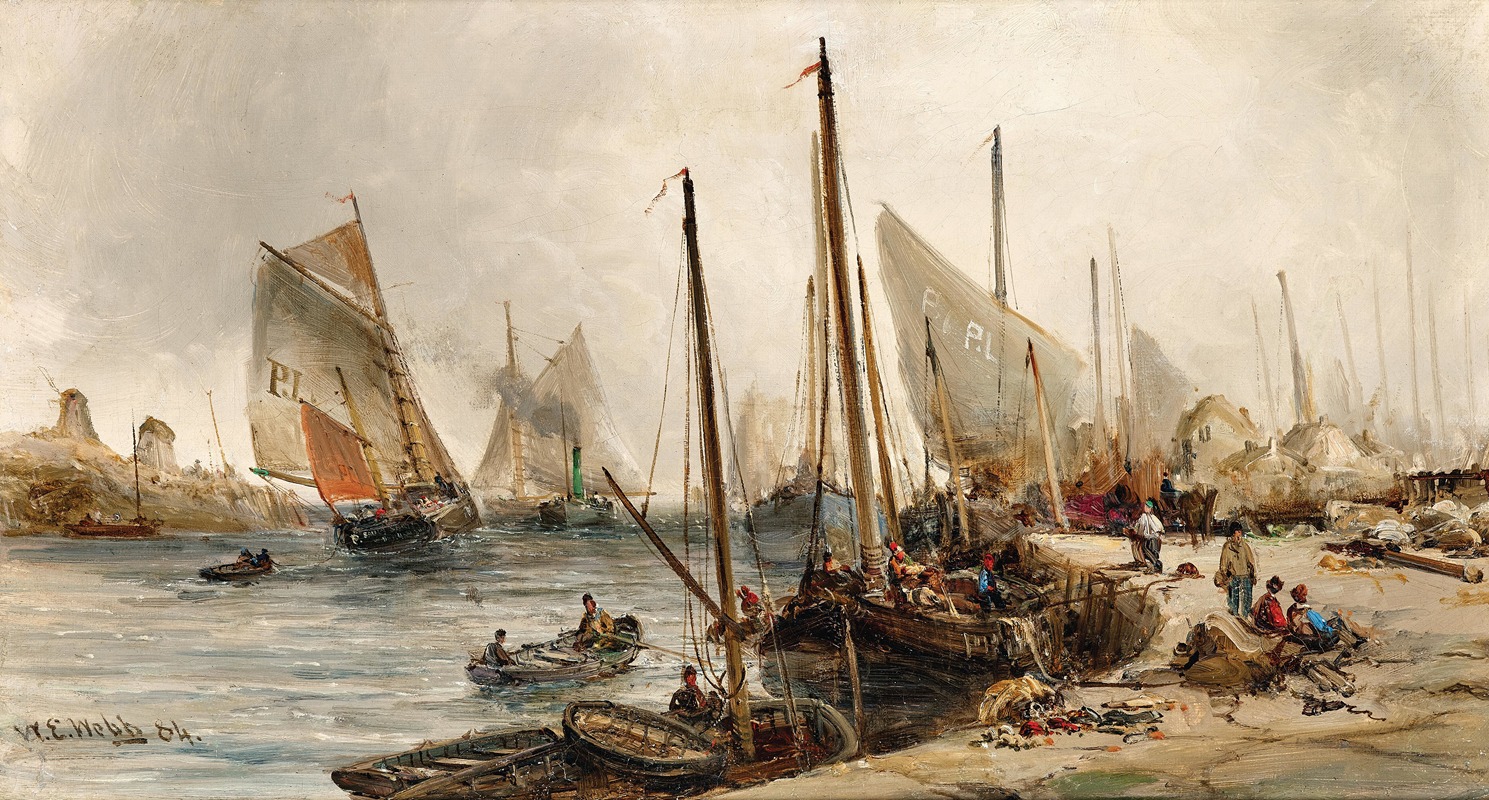 William Edward Webb - Fishermen in the harbour