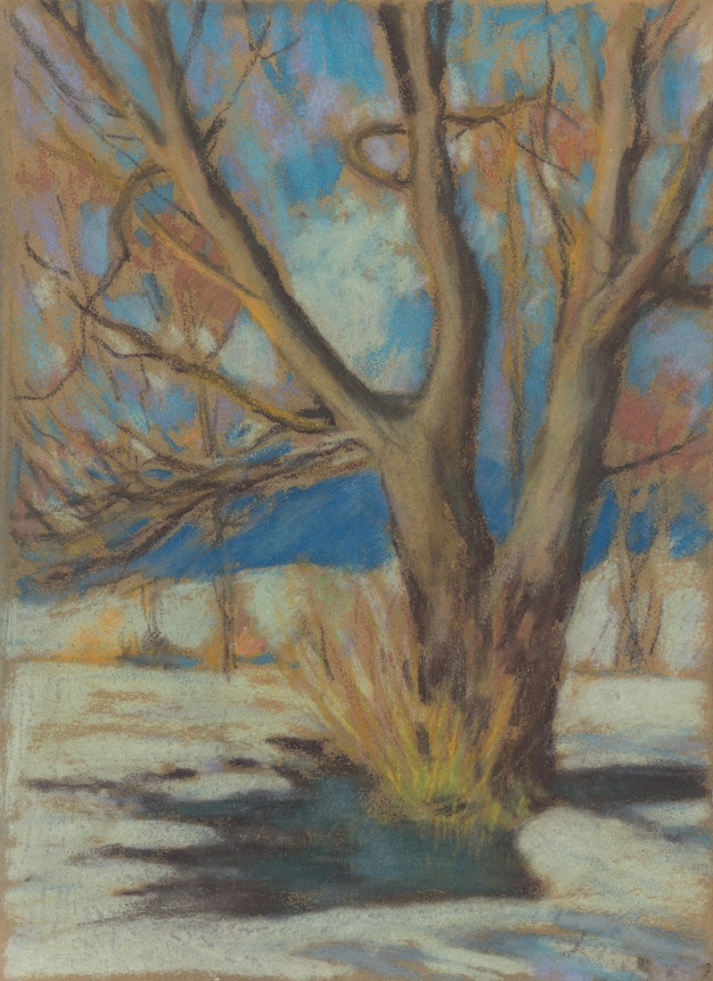 Zolo Palugyay - Study of a Bare Tree in the Winter