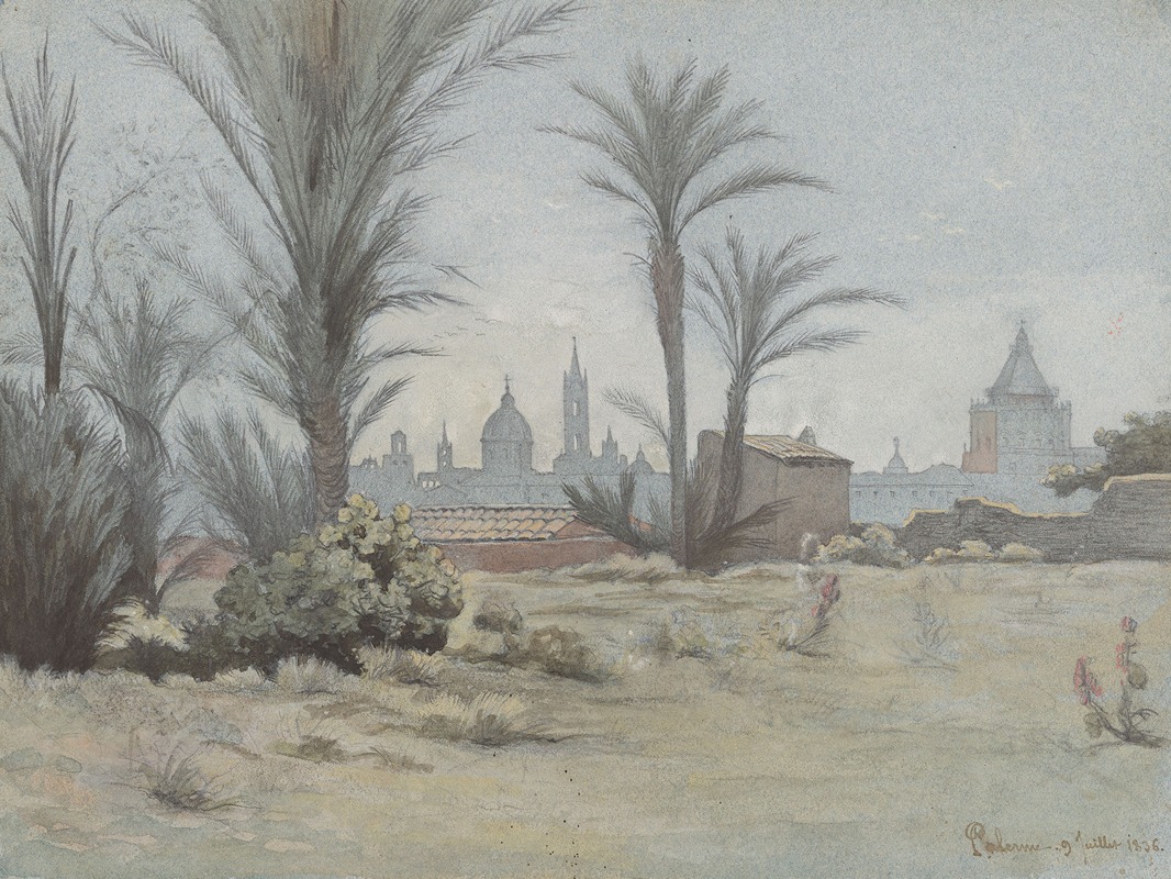 Charles Damour - View of Palermo