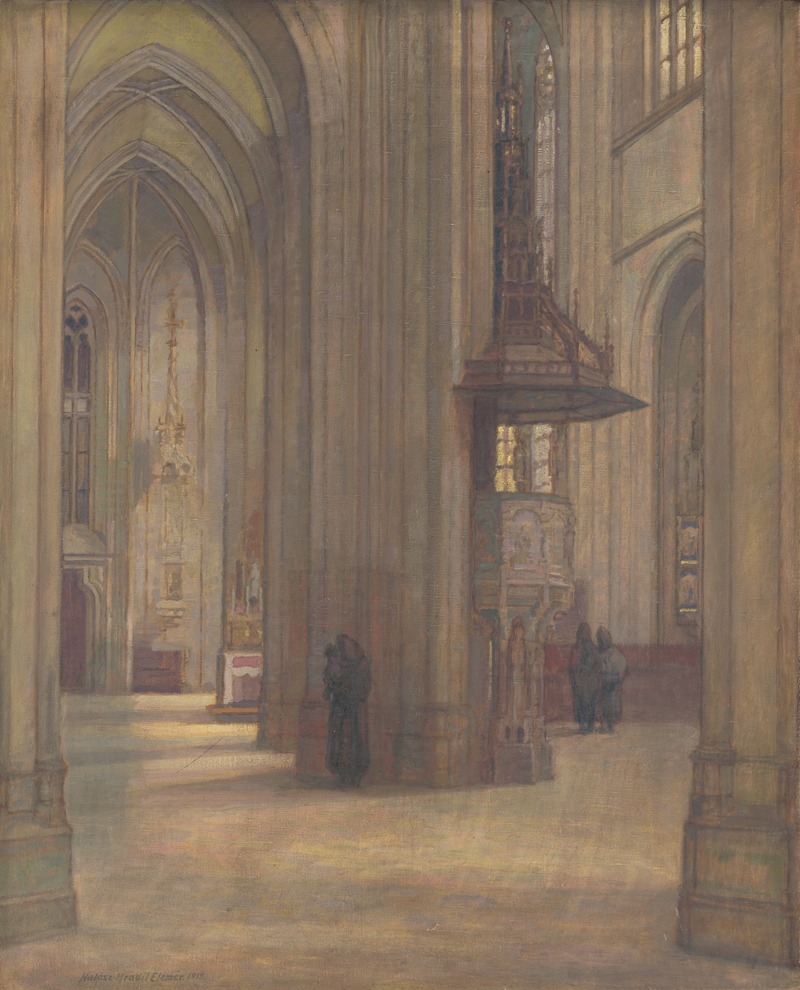 Elemír Halász-Hradil - Interior of St. Elisabeth Cathedral
