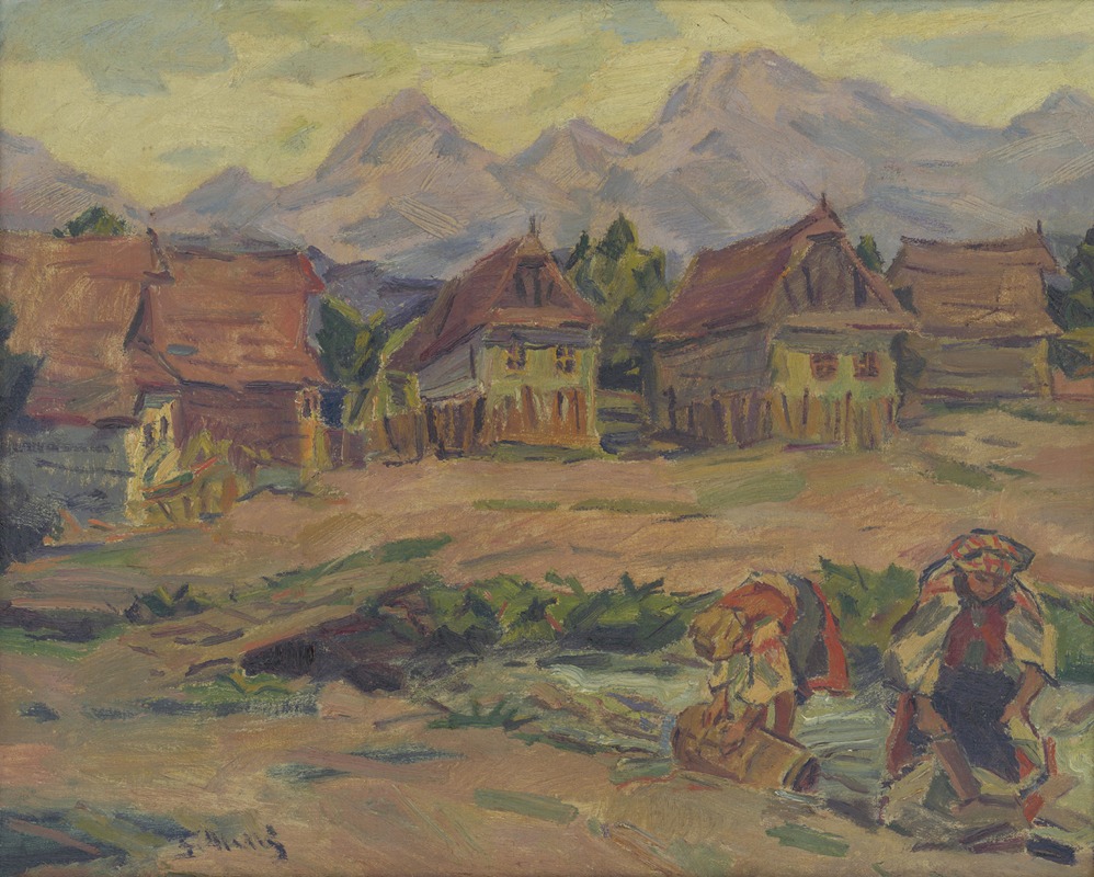 Gustáv Mallý - On a Brook below the Tatras