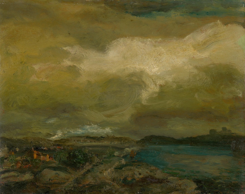 Gusztáv Magyar Mannheimer   - Landscape during Storm