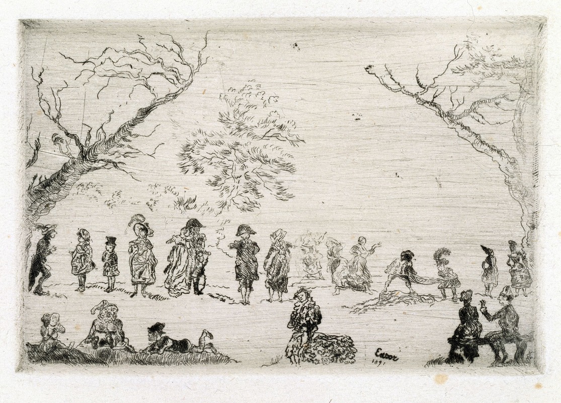 James Ensor - Meeting in a Park