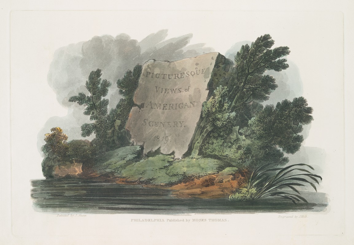 Joshua Shaw - Picturesque views of American scenery – Title page