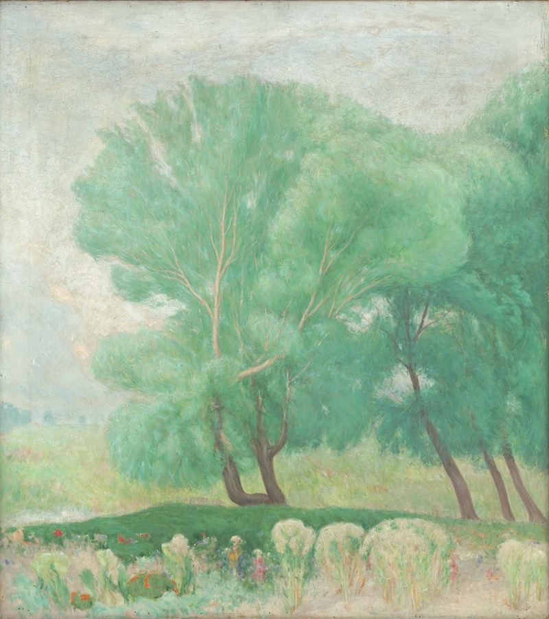 Karol Miloslav Lehotský - Landscape with Trees