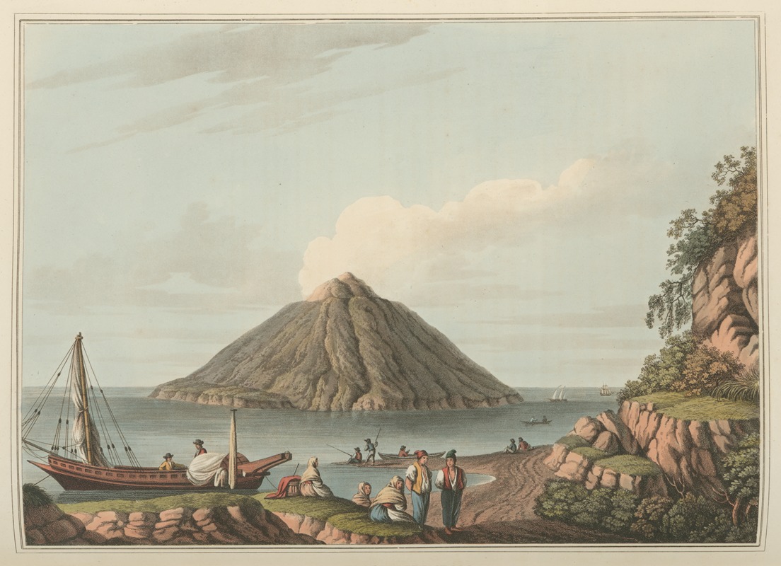 Luigi Mayer - Island of Stromboli