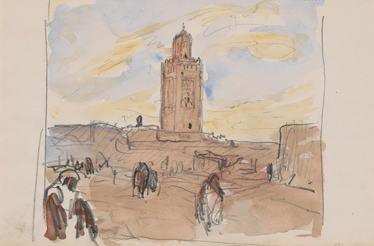 Marius Bauer - Koutoubia Moskee in Marrakech