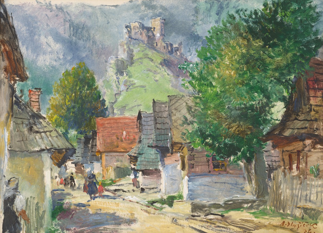 Oldřich Blažíček - At the foot of Strečno