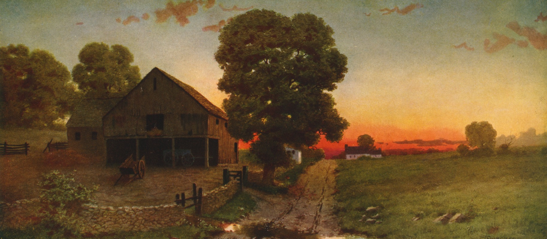 Edwin Lamasure - A New Hampshire sunset