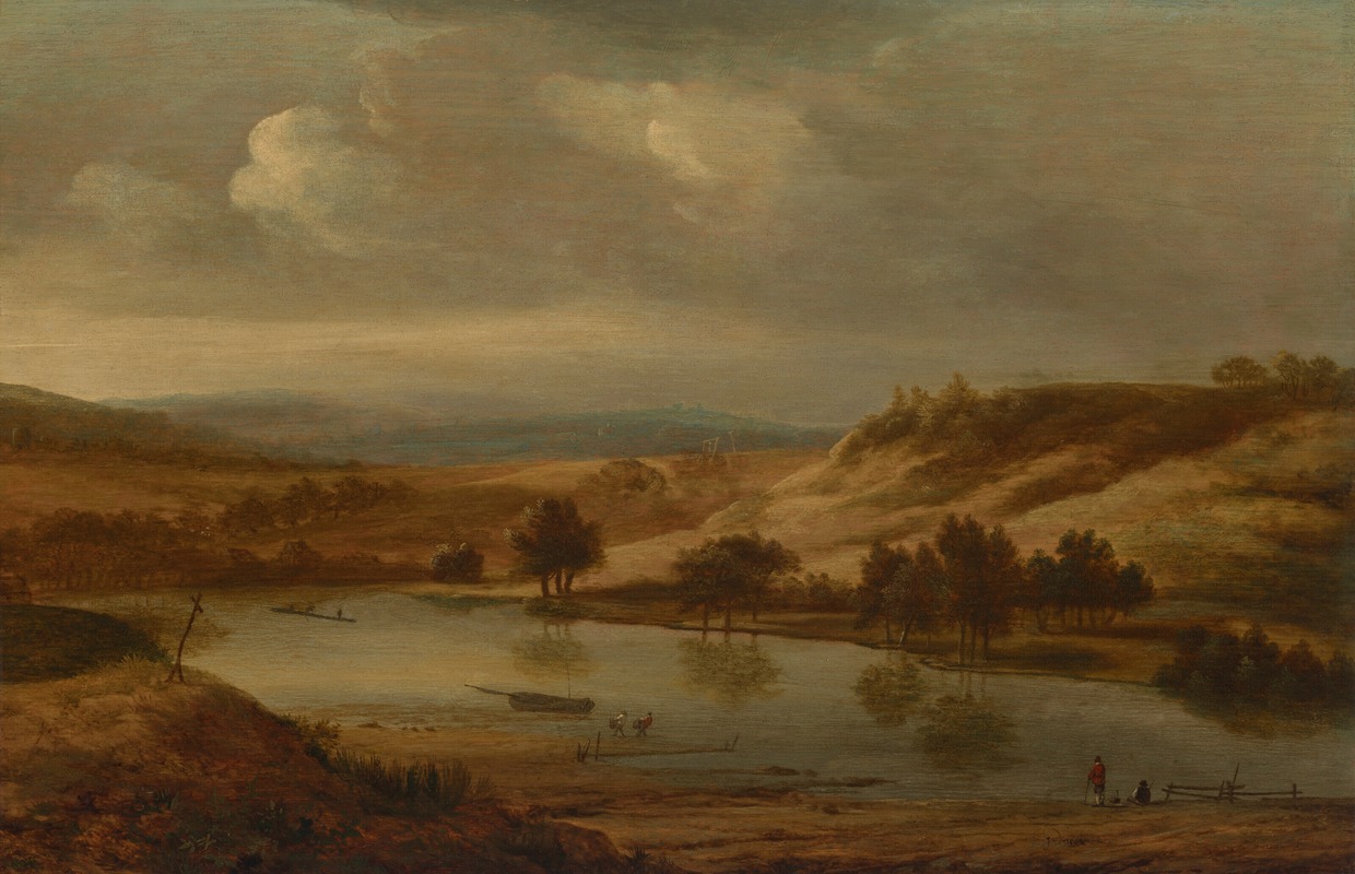 Jan van der Meer the Younger - A river landscape