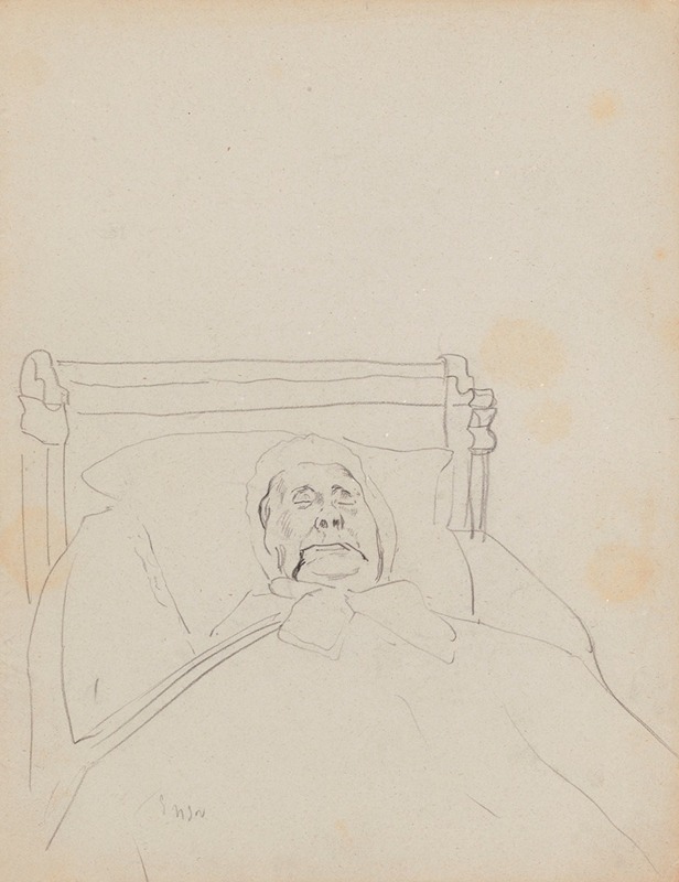 James Ensor - Old Woman Sleeping