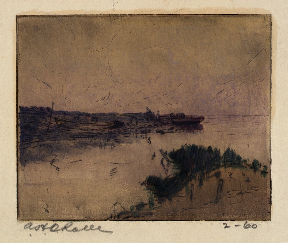 A. H. O. Rolle - A Cove on the Potomac