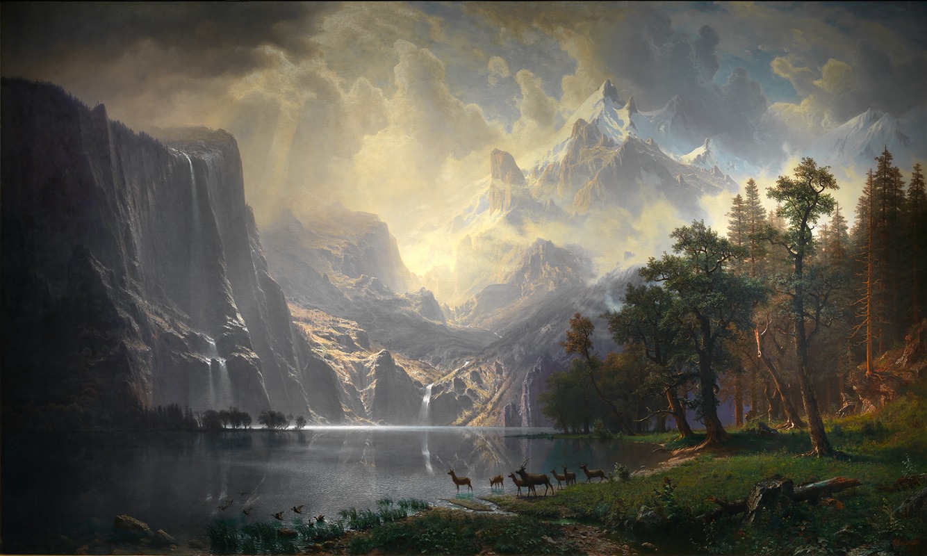 Albert Bierstadt - Among the Sierra Nevada, California