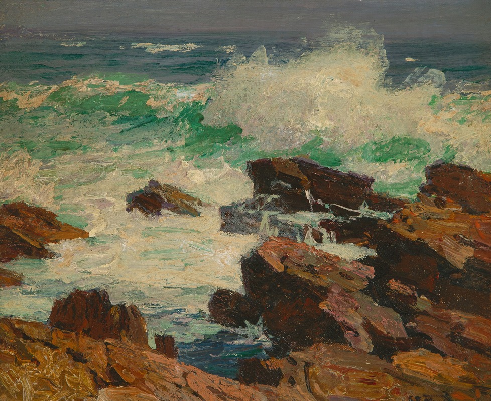 Edward Henry Potthast - Crashing Waves