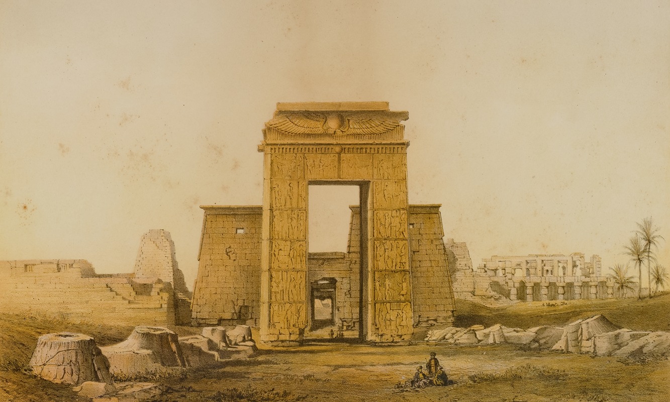 Girault De Prangey - Karnak, Vue Prise du Sud