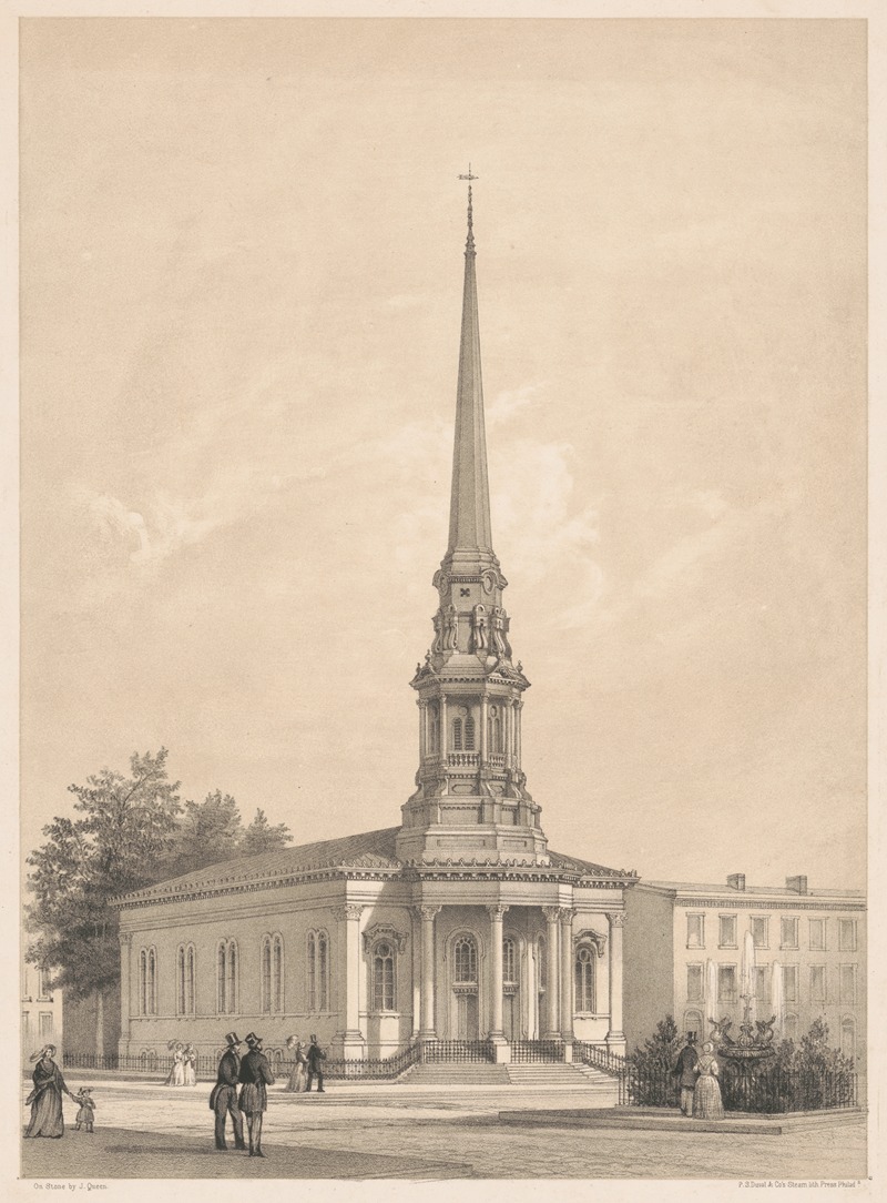 James Fuller Queen - The Fourth Baptist Church, N.W. corner of Fifth & Buttonwood Streets, Philadelphia