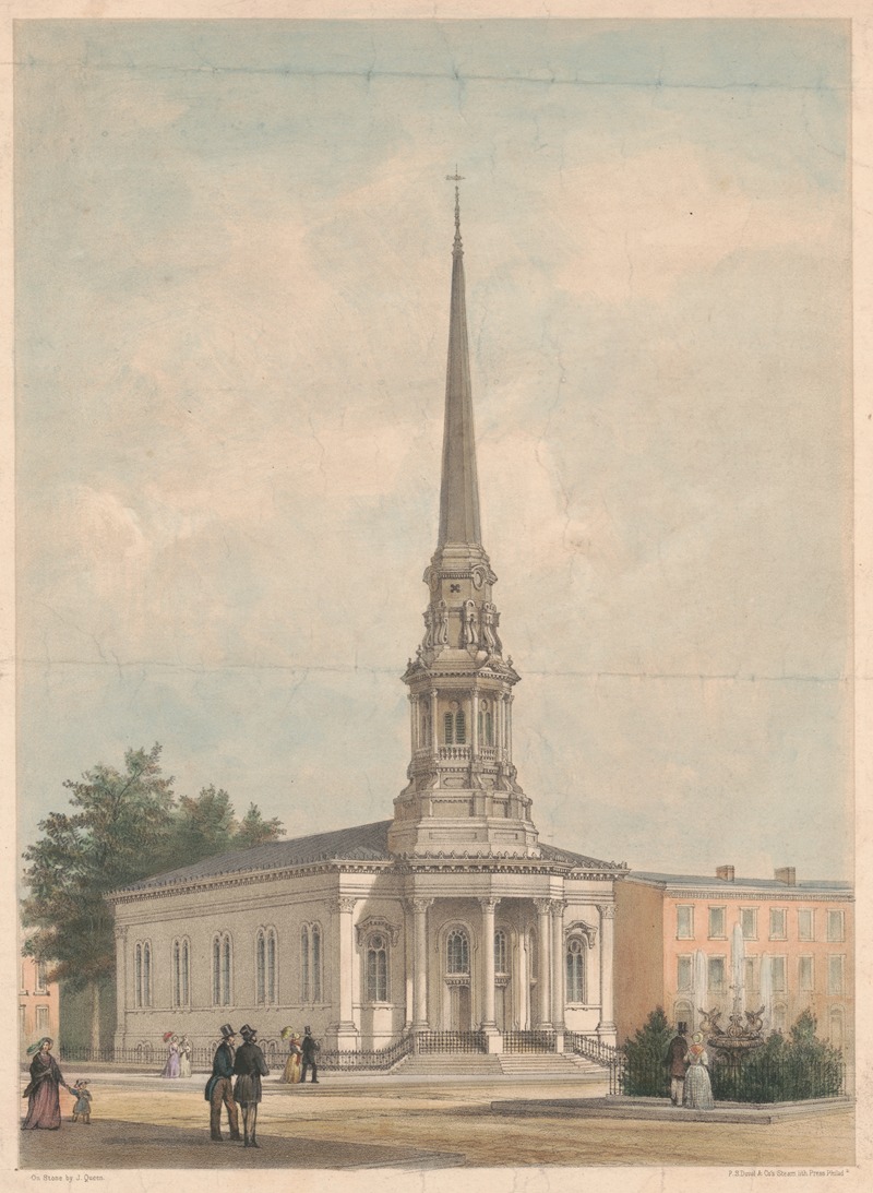 James Fuller Queen - The Fourth Baptist Church, N.W. corner of Fifth & Buttonwood Streets, Philadelphia