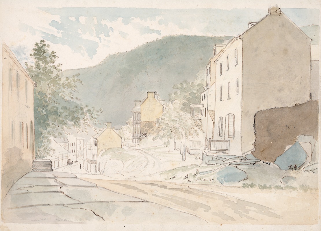 James Madison Alden - Washington St., Harper’s Ferry, W. Virginia, Sat. June 21, 1873 Tm 6 p.m. light fr. left