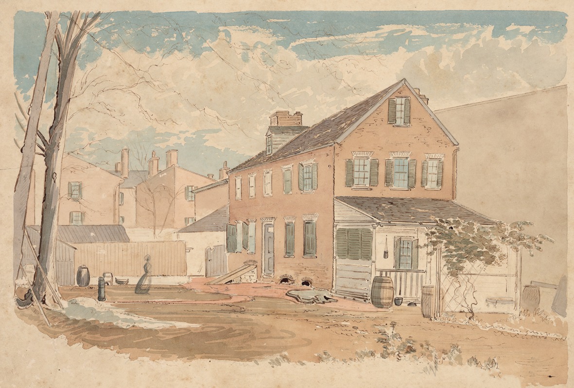 James Madison Alden - Washington, D.C. square, north side F Street near 15th Street, view from southwest, December 17, 1874, 12 to 3 pm