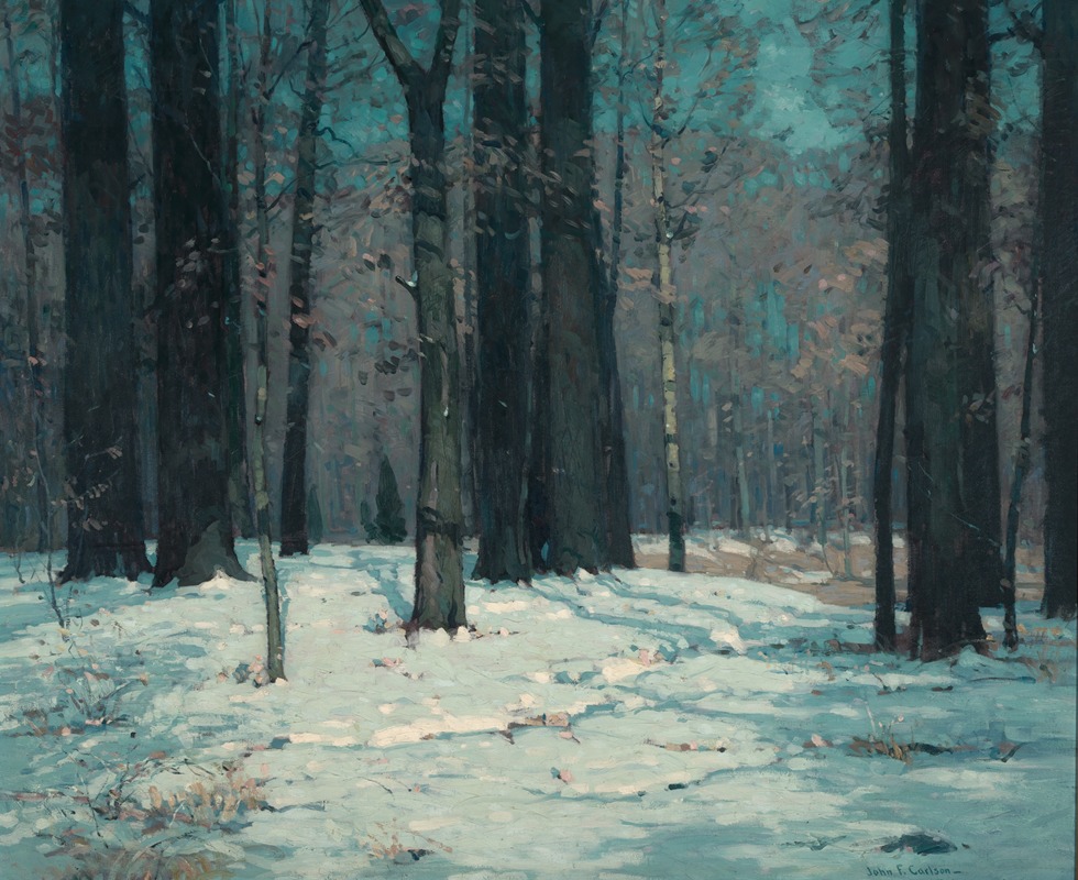 John Fabian Carlson - Woods in Winter