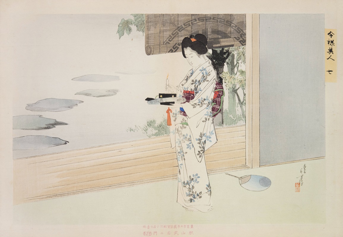 Toshikata Mizuno - Kyōiku imayō bijin fūzoku zen Pl.07