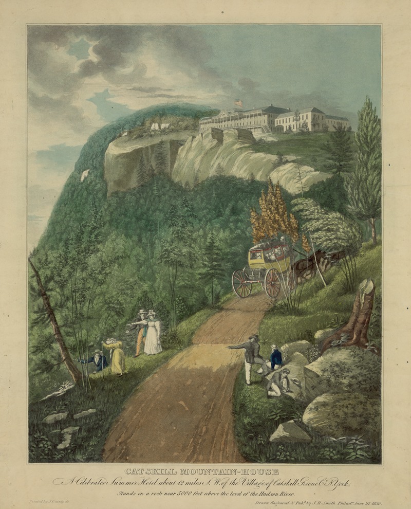 John Rubens Smith - Catskill Mountain-House–A celebrated summer hotel about 12 miles S.W. of the village of Catskill Greene Co., N. York