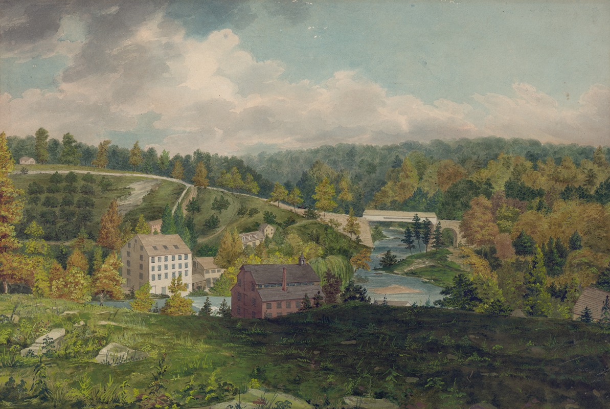 John Rubens Smith - Mill on the Brandywine, Delaware