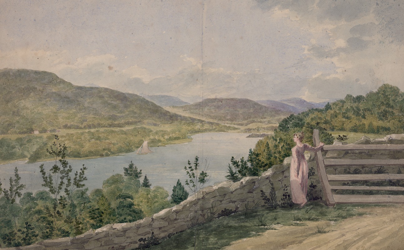 John Rubens Smith - View of the Hudson near West Point