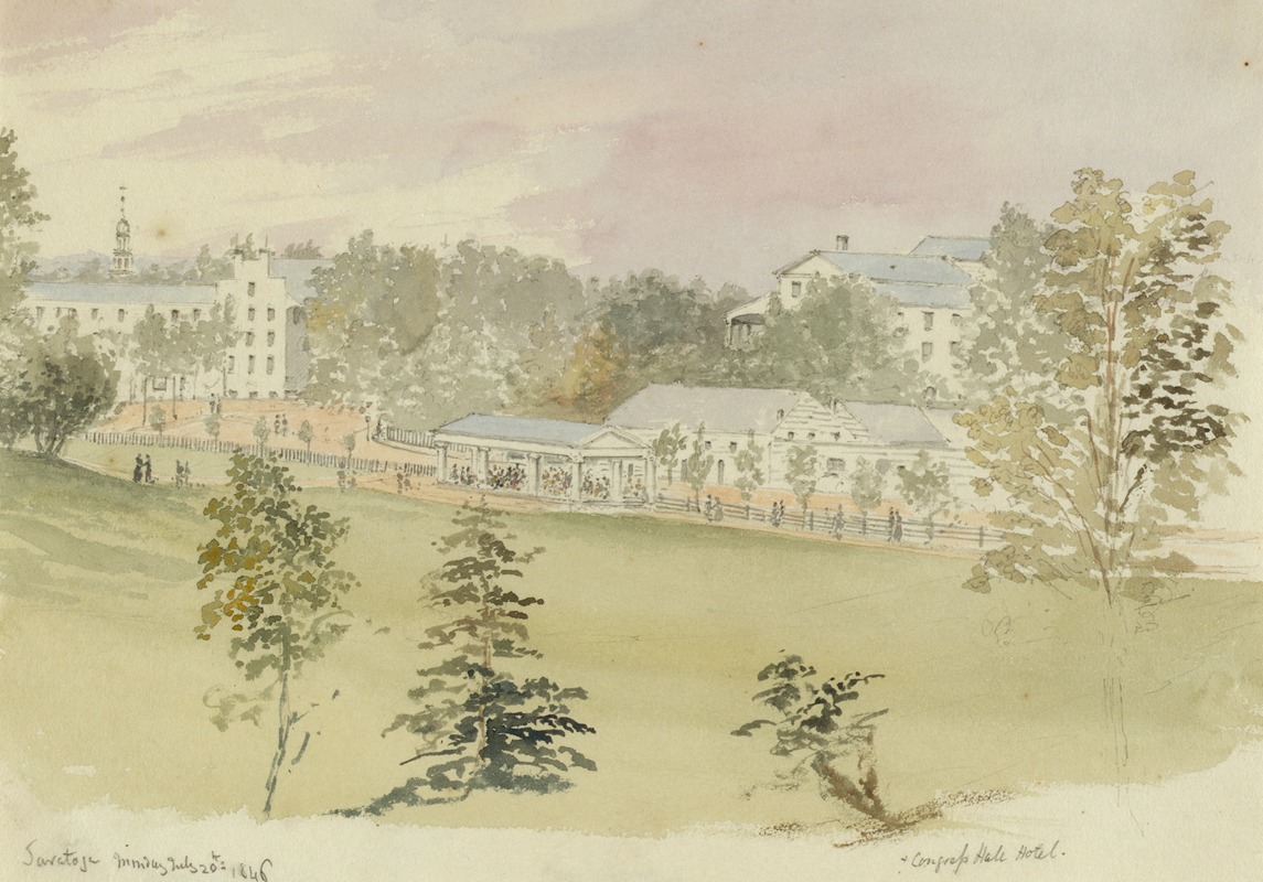 Michael Seymour - Saratoga, Monday, July 20th, 1846 – Congress Hall Hotel