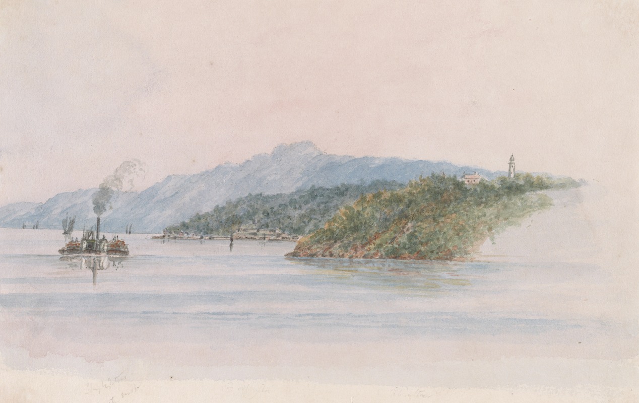 Michael Seymour - Stony Point, near Gibraltar, on the Hudson River, U.S. July 24th 1846