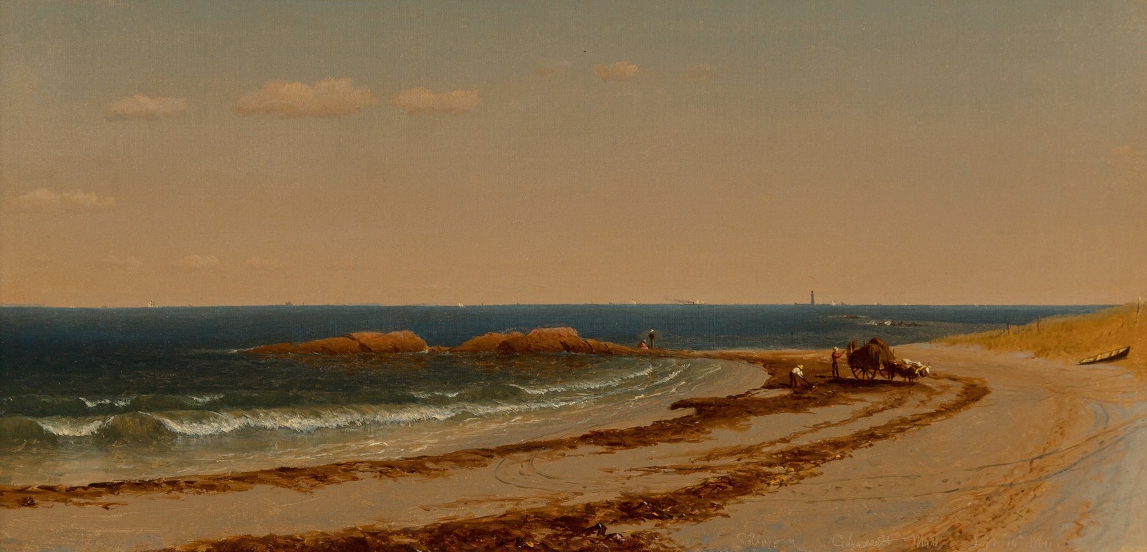 Sanford Robinson Gifford - The Beach at Cohasset