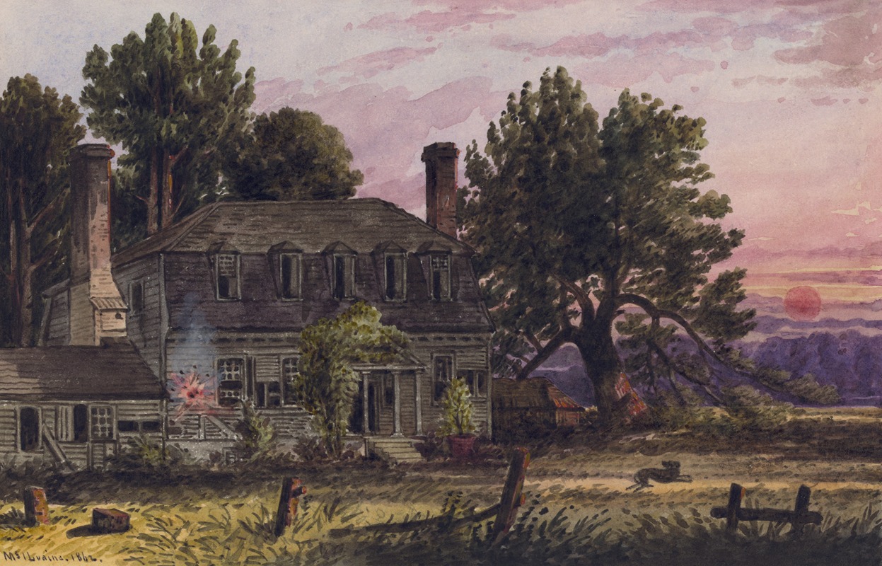 William McIlvaine - The Moore House near Yorktown, Va. (Front)