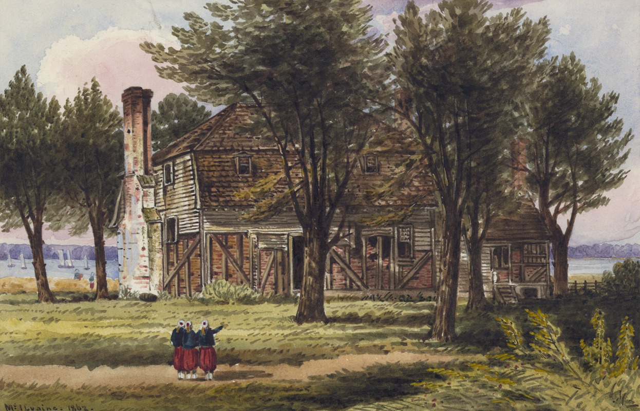 William McIlvaine - The Moore House near Yorktown, Va. (Rear)