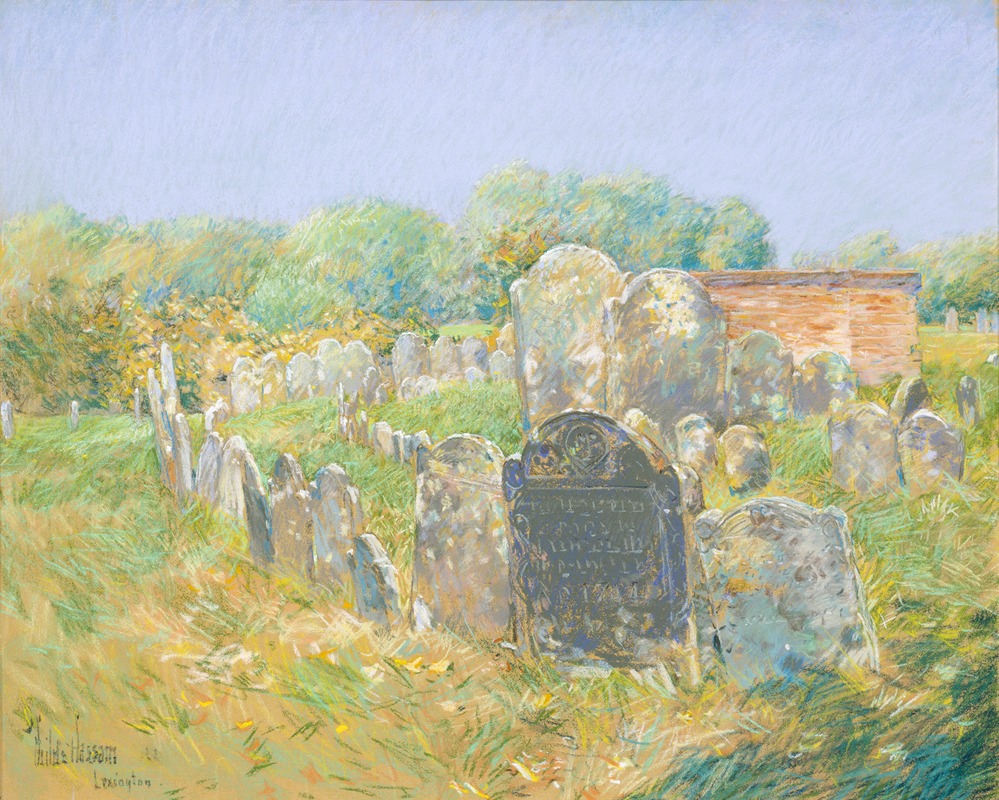 Childe Hassam - Colonial Graveyard at Lexington