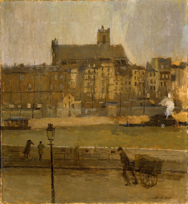 Frank Edwin Scott - Quai de la Seine, Eglise St. Gervais