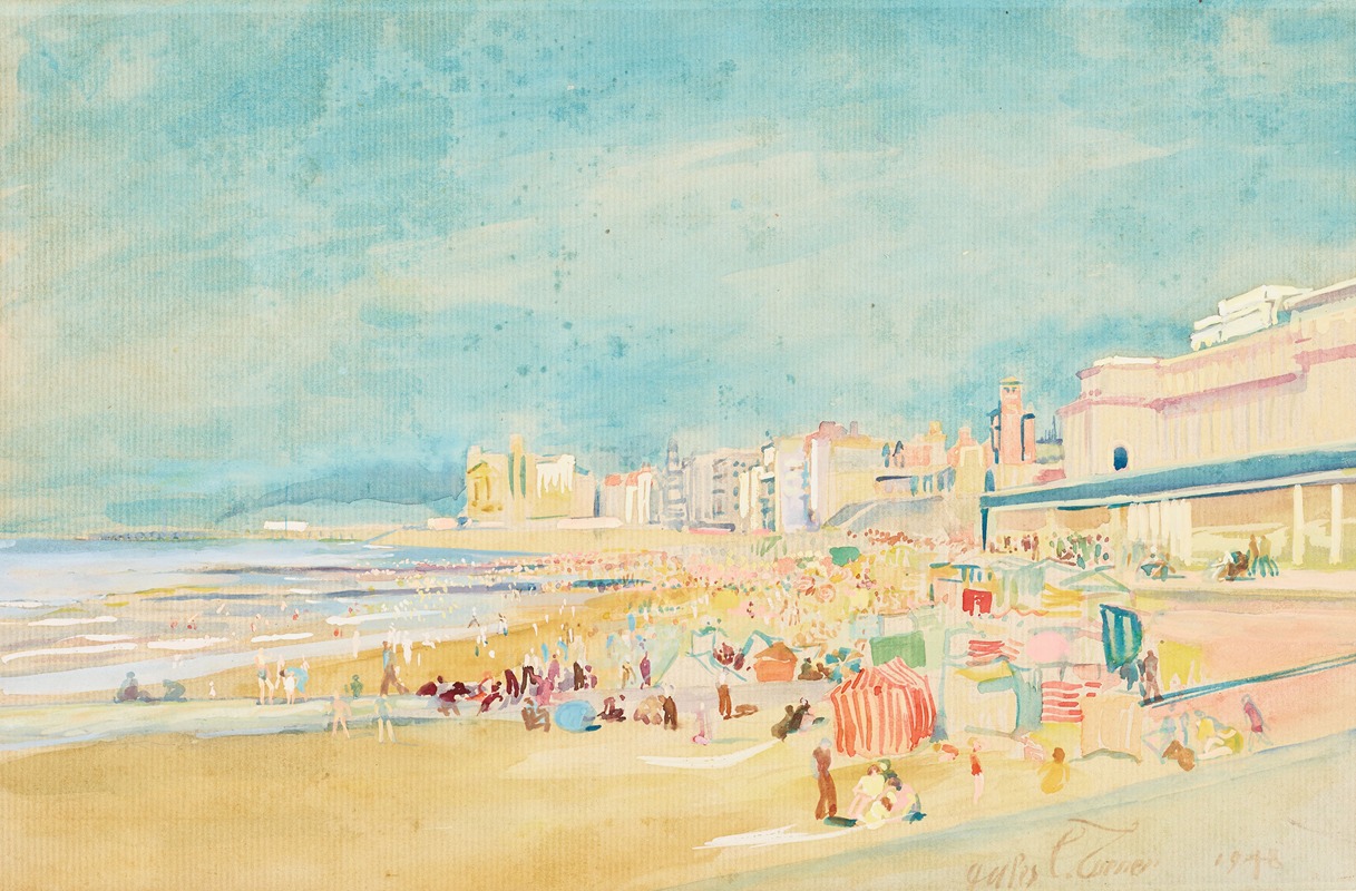 Julius Collen Turner - Strand te Oostende