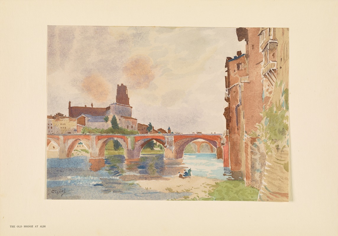 Pierre Vignal - The old bridge at Albi