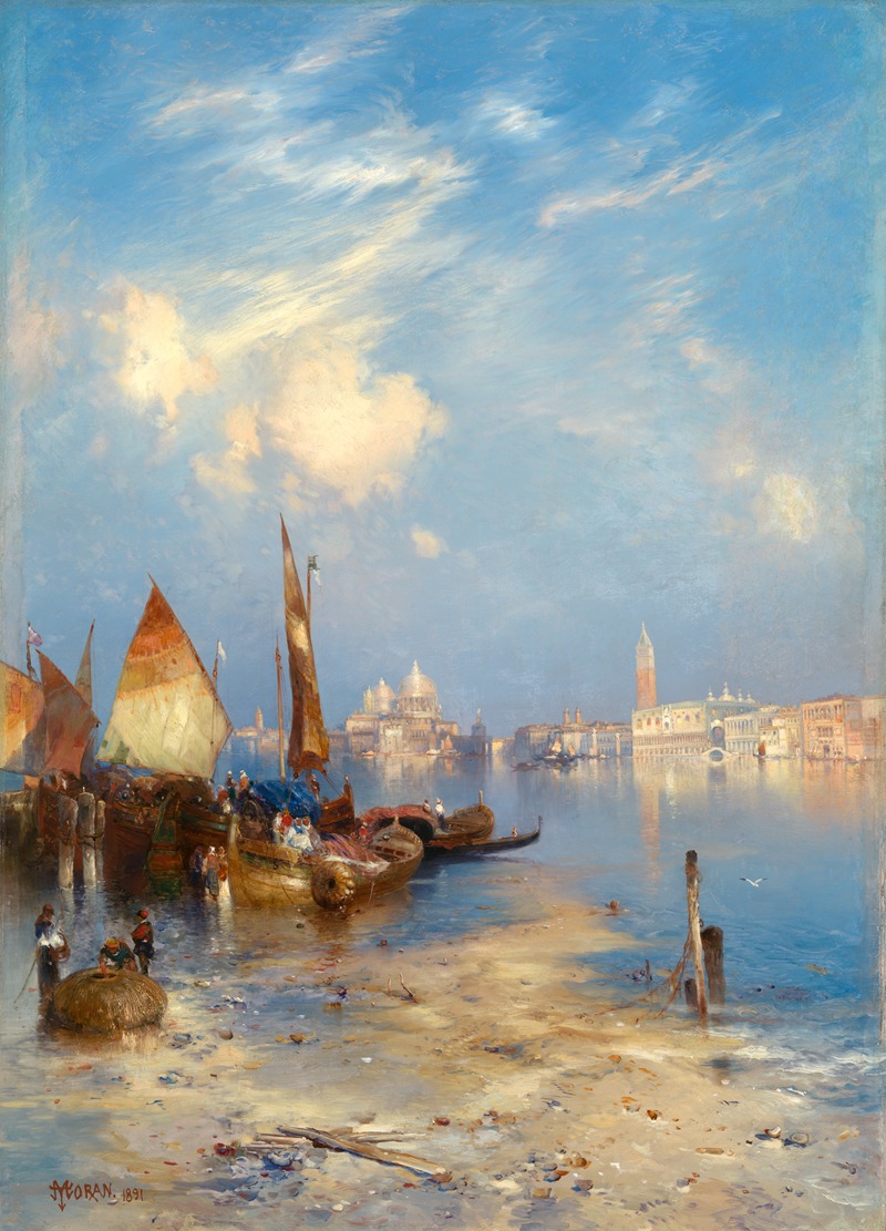 Thomas Moran - A View of Venice