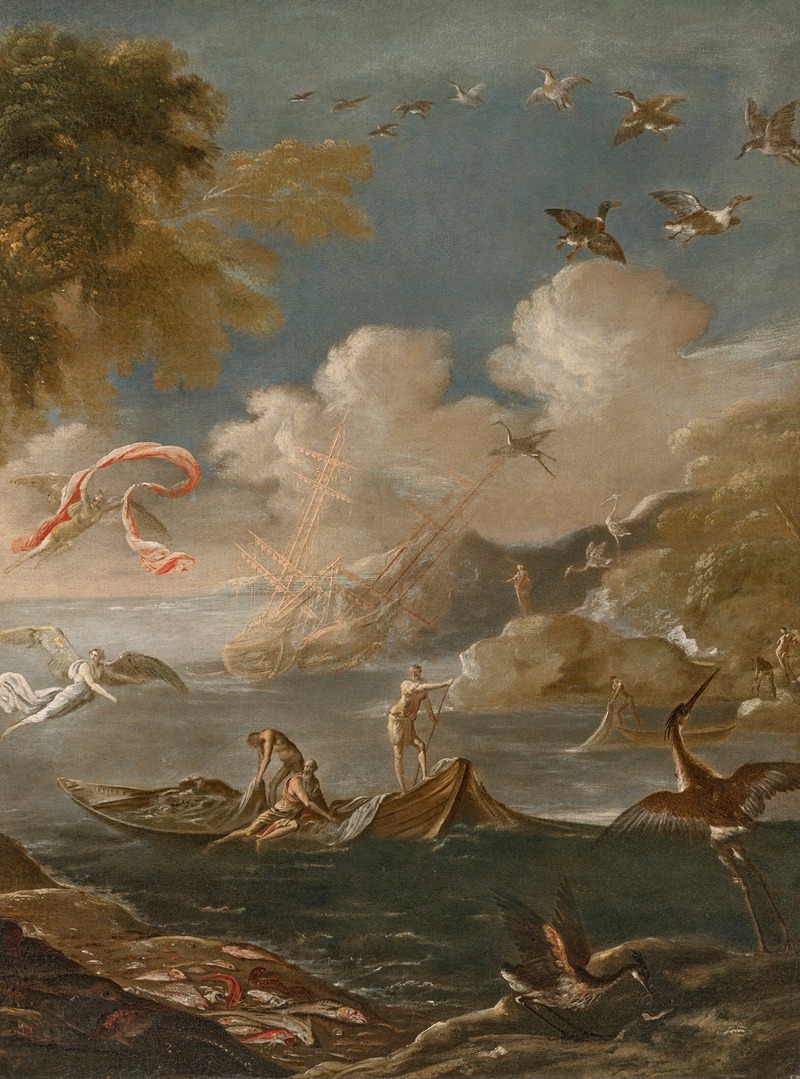 Agostino Tassi - The Miraculous Draught of Fishes