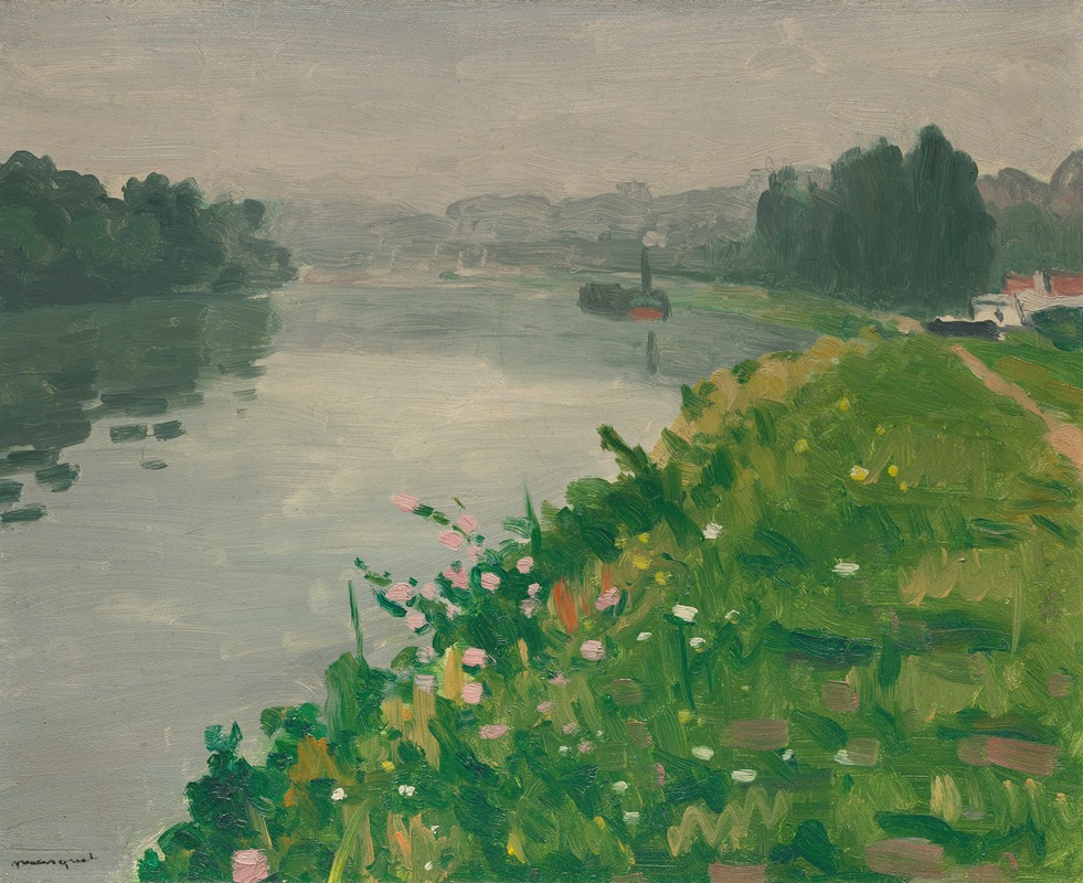 Albert Marquet - Berge de la Seine à Méricourt