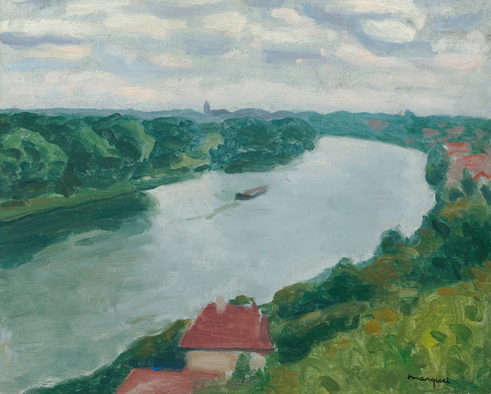 Albert Marquet - La Frette, la Seine vue des coteaux en direction d’Herblay