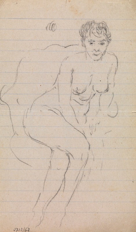 James Ensor - Seated Nude with Legs Crossed