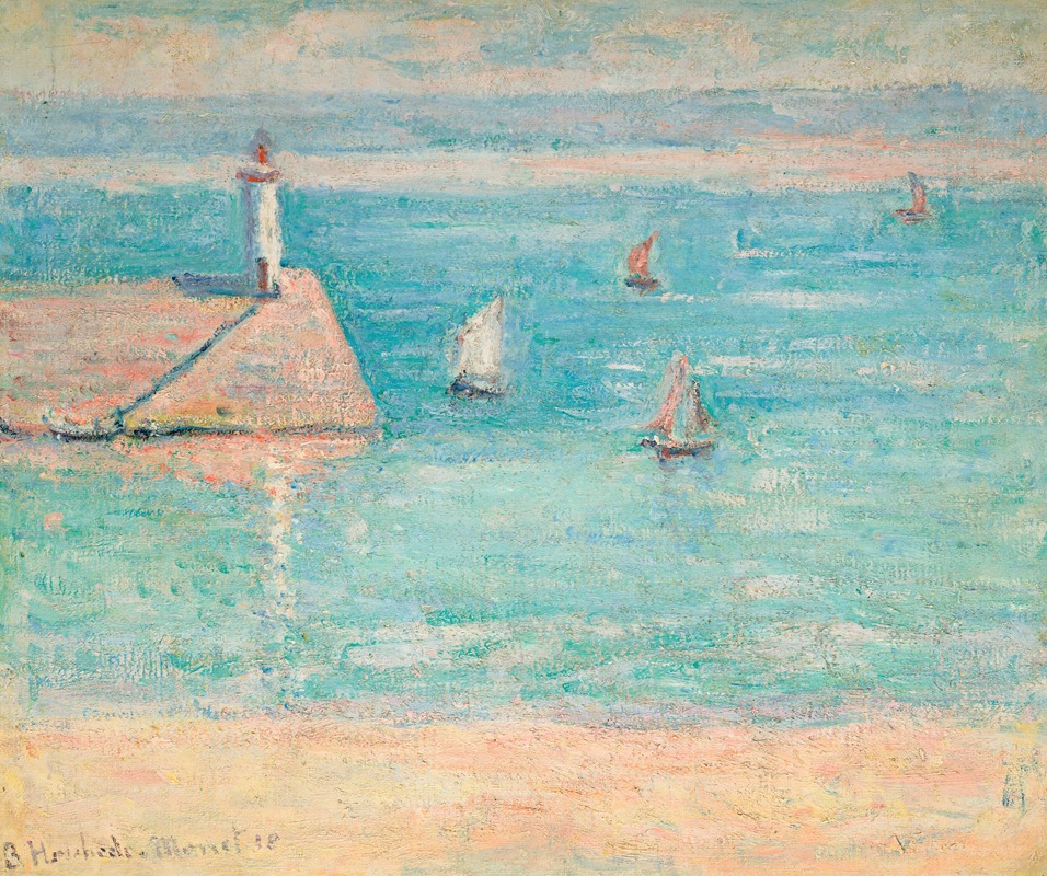 Blanche Hoschedé-Monet - Bateaux au Port de Diélette, Normandie