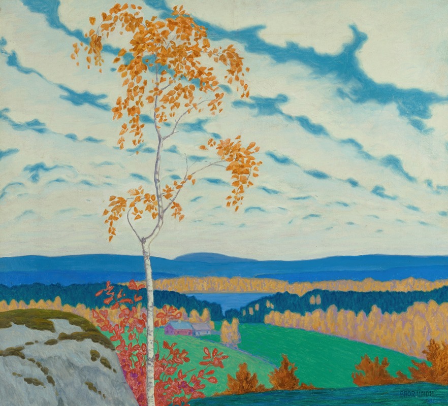 Bror Lindh - Autumn landscape