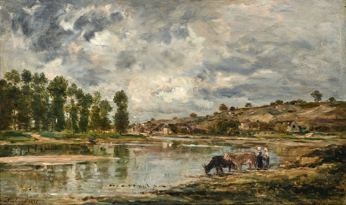 Charles François Daubigny - Les bords de la Loire près de Nantes