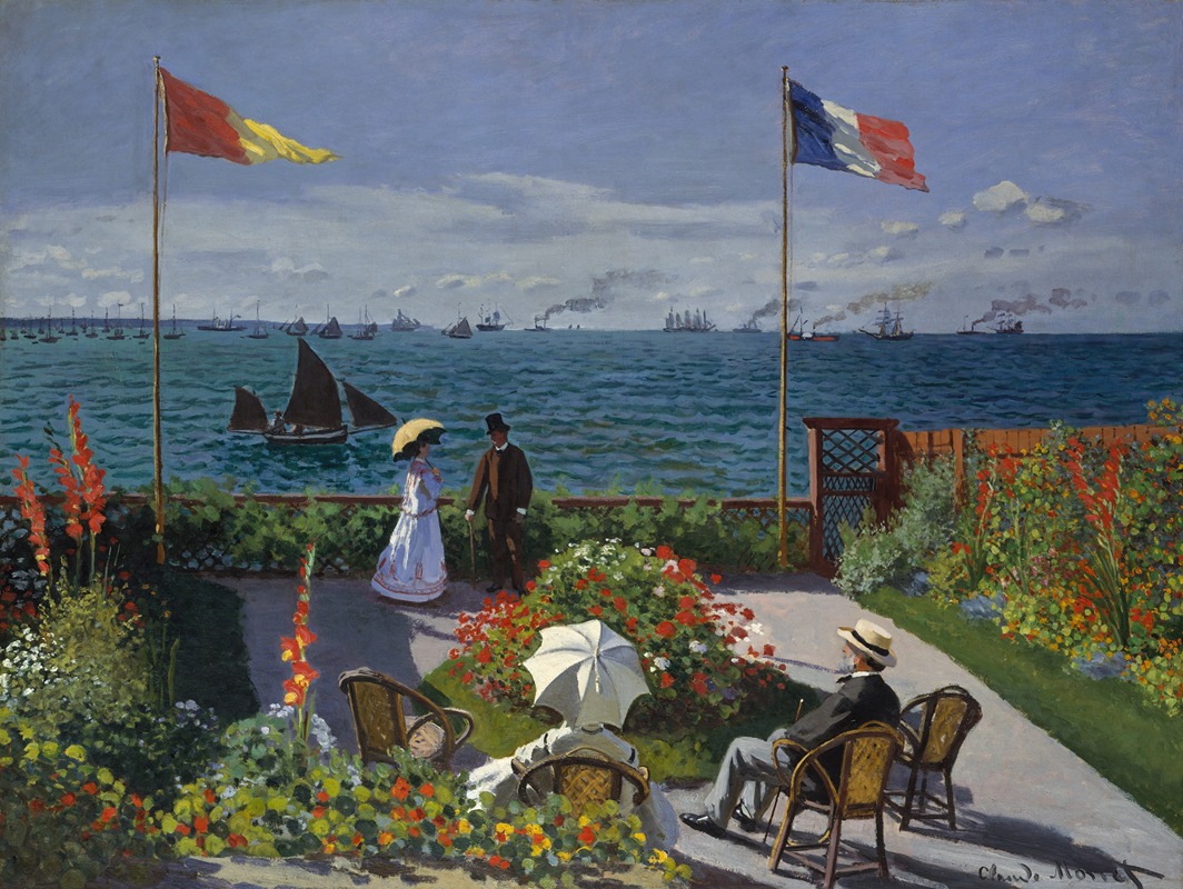 Claude Monet - Garden at Sainte-Adresse