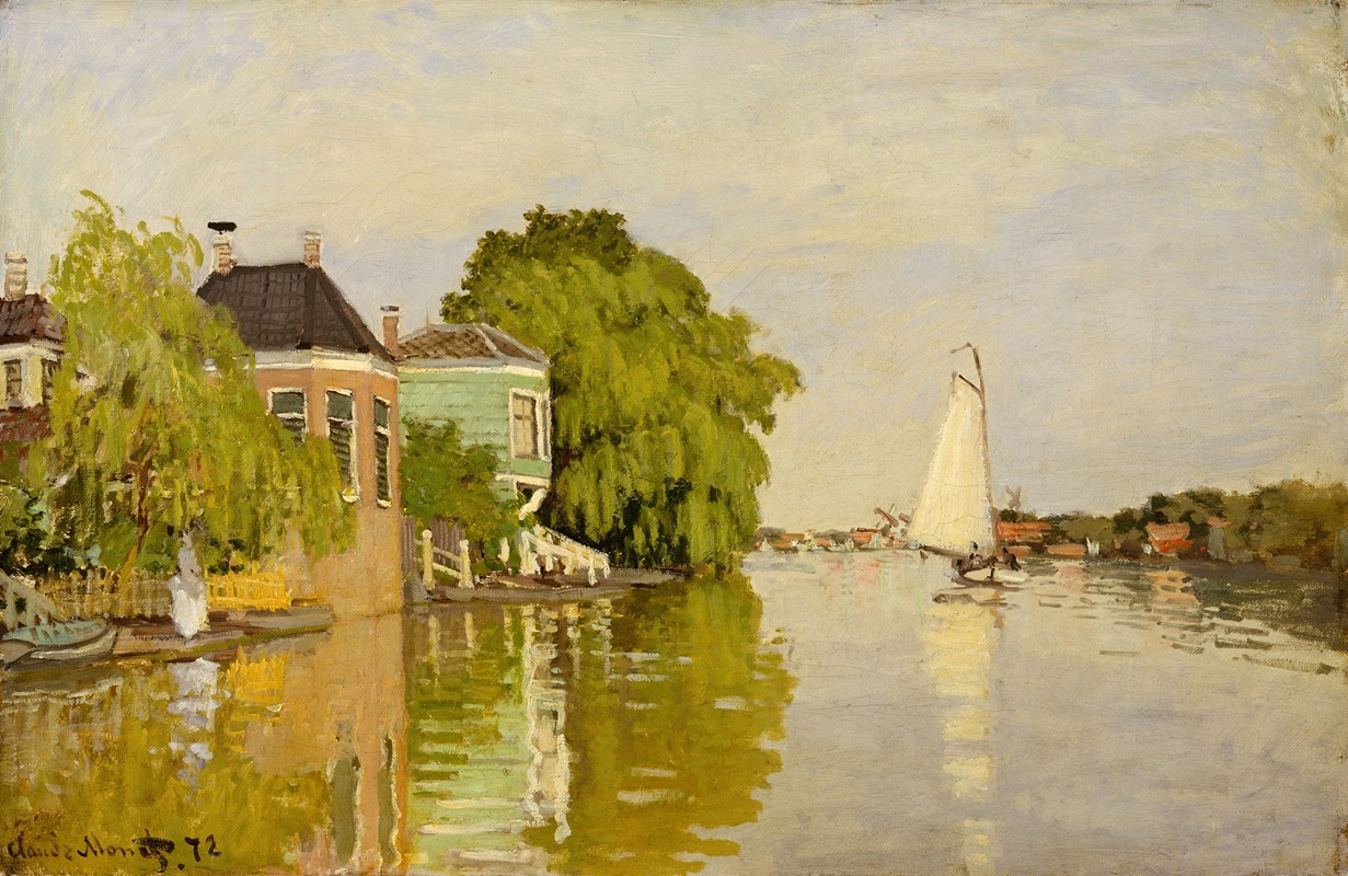 Claude Monet - Houses on the Achterzaan