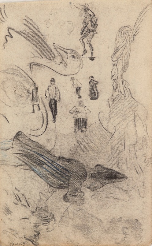 James Ensor - Silhouettes and Grotesque Figures