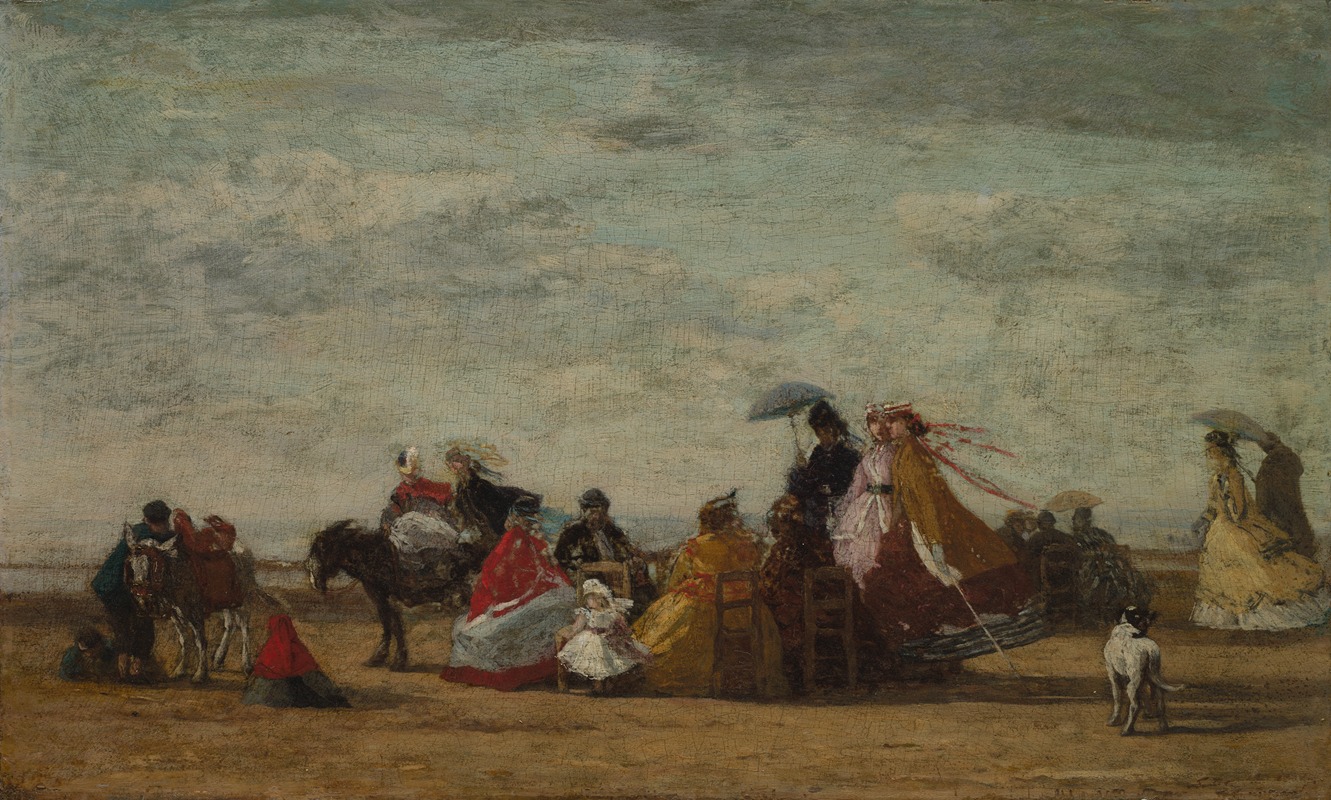 Eugène Boudin - Beach Scene